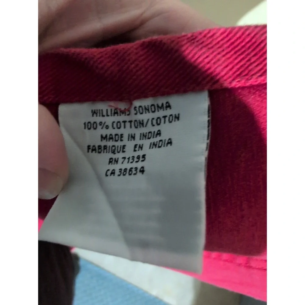 Buffalo Bills NY Williams-Sonoma Cooking Apron Football BBQ Red Adjustable